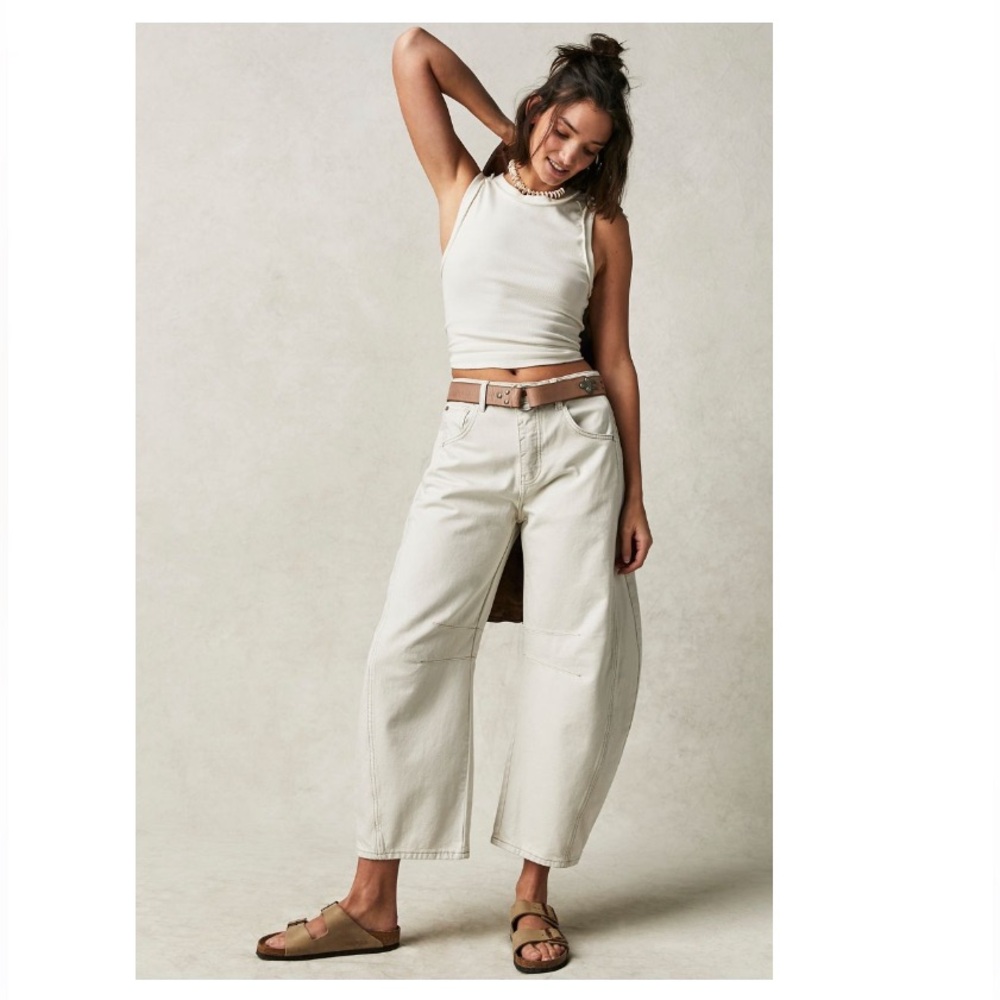 Free People Lucky you Barrel Jeans
